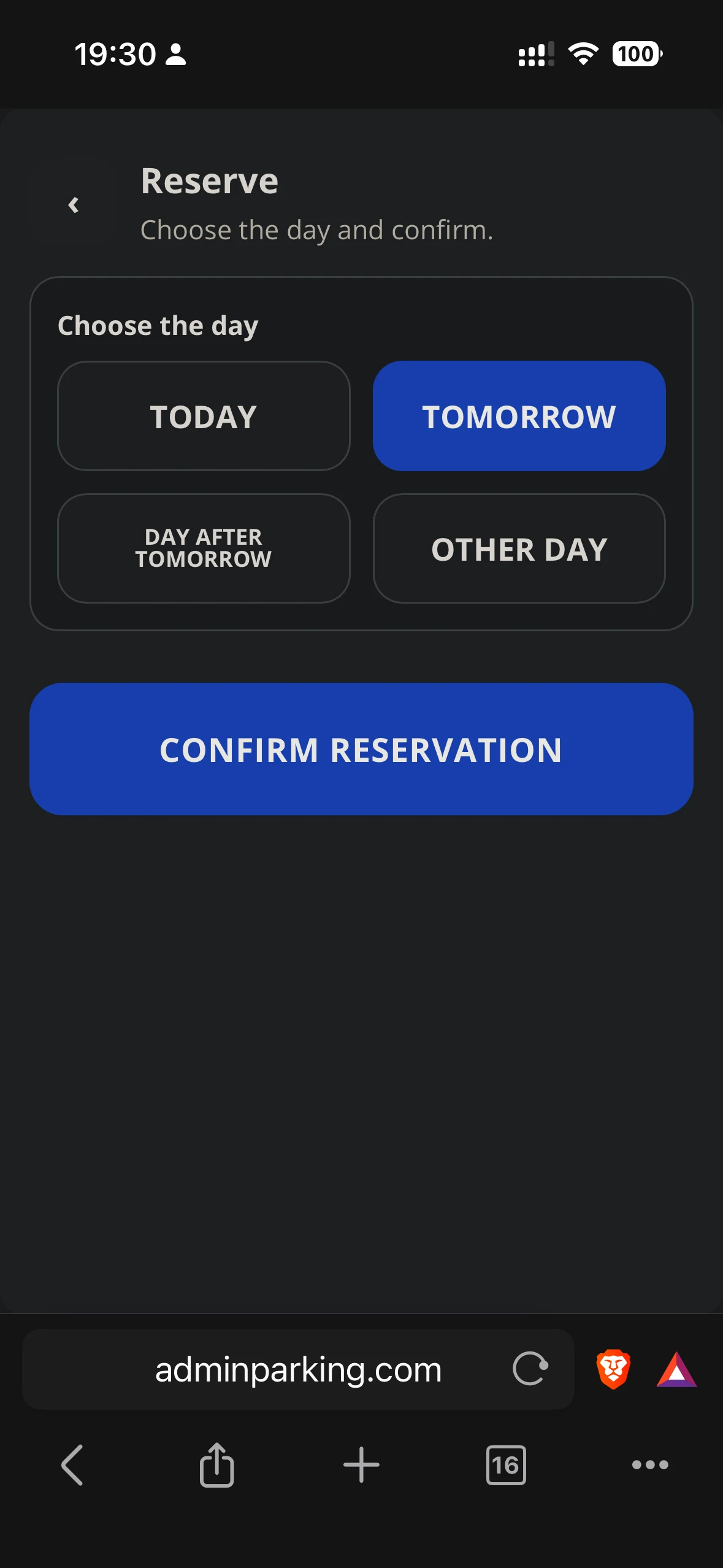 Book a space in the Enterprise app