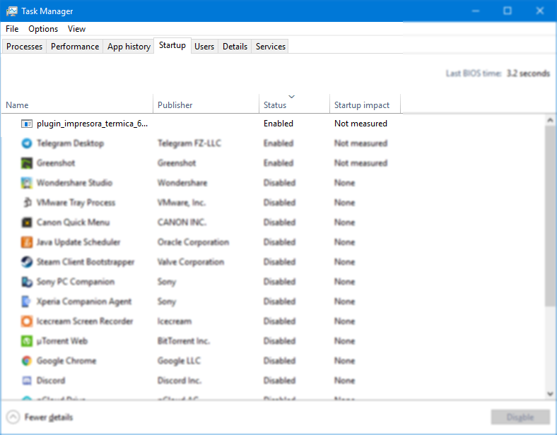 Plugin al iniciar Windows